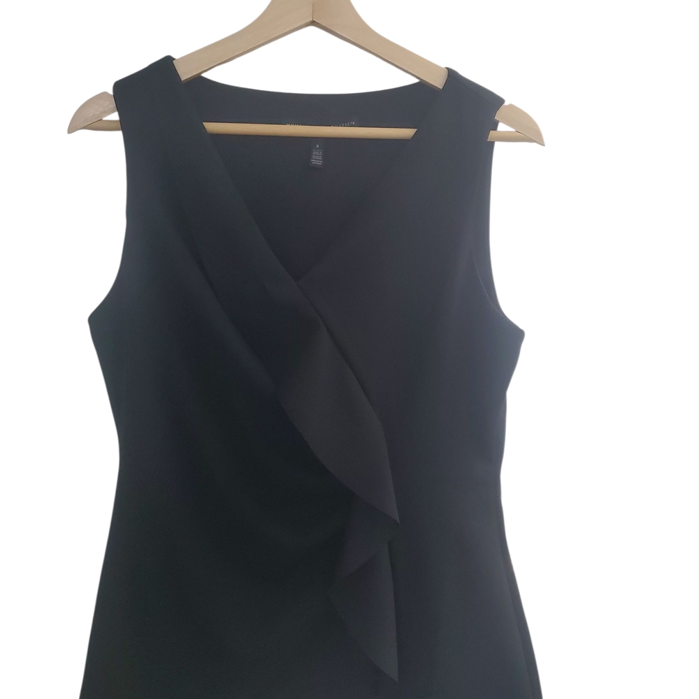 White House Black Market Elegant Black Sleeveless Top